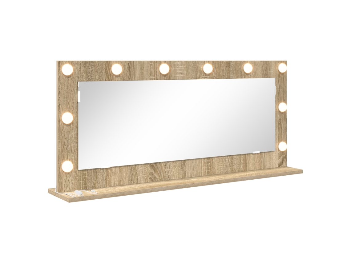 Conjunto 1 Espelho De Quarto Vidaxl Castanho Vidro (100 X 45 X 18 Cm)