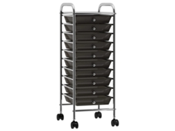 Storage Trolley, Storage Trolleys Vidaxl Branco Plástico (n/a)
