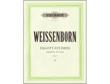 Livro Bassoon Studies Op. 8, Vol.2 De Julius Weissenborn (inglês)