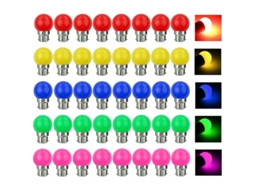 Bombilla LED multicolor B22, 3 W equivalente a 30 W, 300 lm, 220 V, para decoración de bares y fiestas