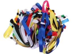 Pulseira de identificação Sosoport, pacote com 100 unidades, leve, em poliéster, com ajuste seguro, para adultos em shows ou festivais.