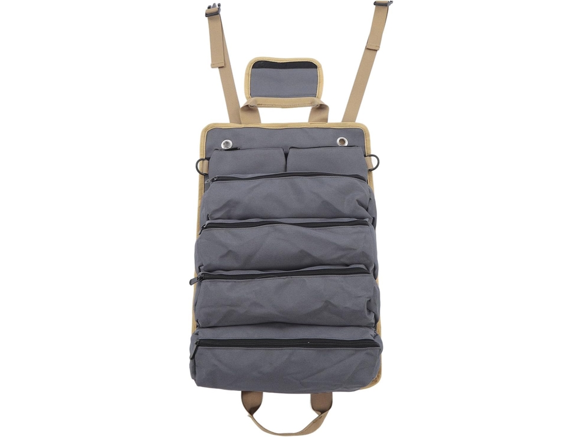 Bolsa de ferramentas Hapvida Roll Up, portátil e multiuso, em tecido Oxford com compartimentos separados para jardinagem e paisagismo.