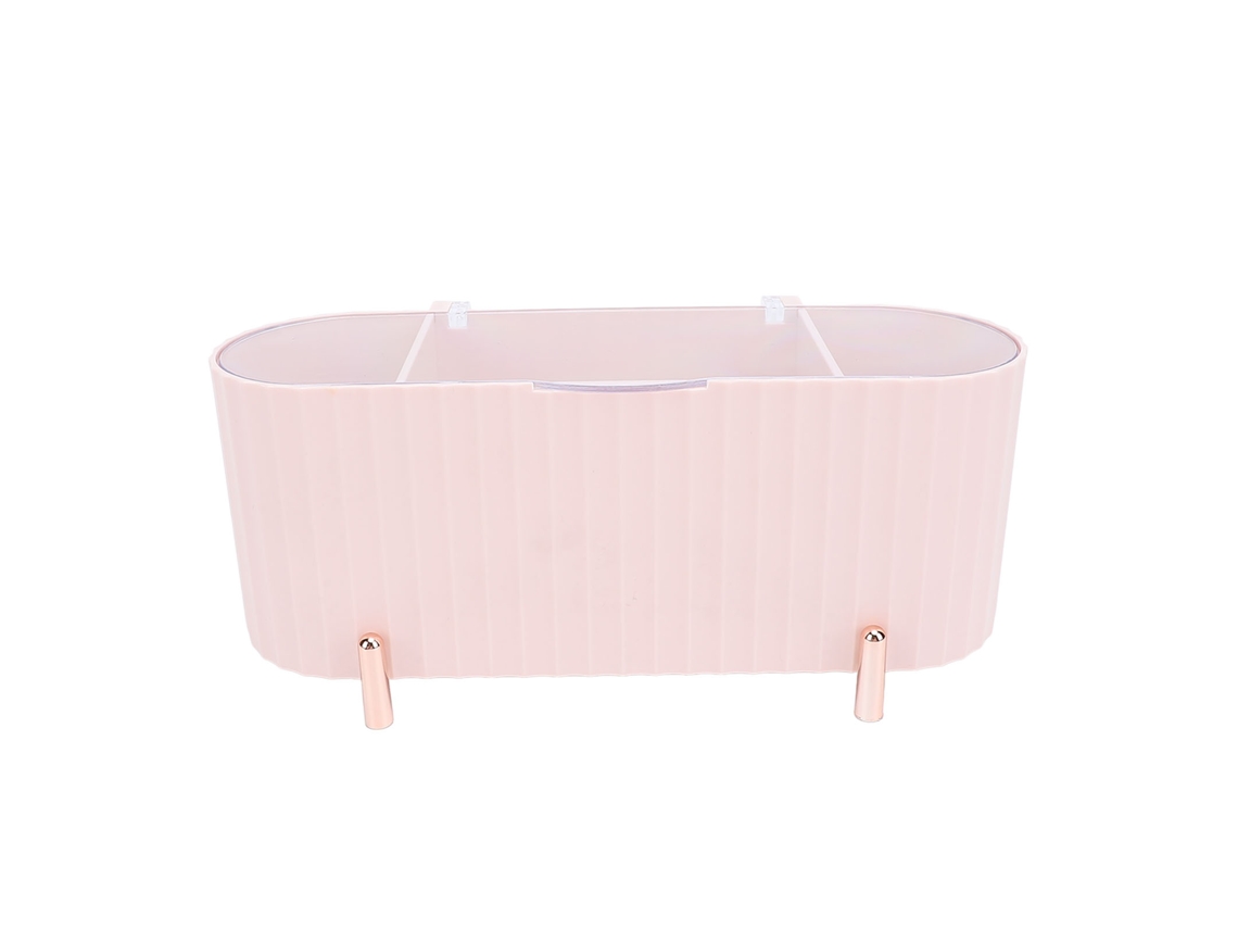 Dispensador de hisopos con tapa transparente, 3 compartimentos, organizador multifuncional de hisopos de algodón Vante