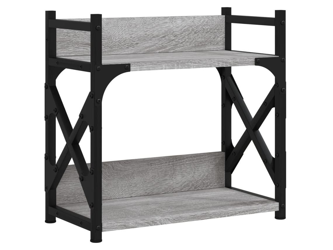 Printer Stand, Printer Stands Vidaxl Cinzeto Madeira Processada