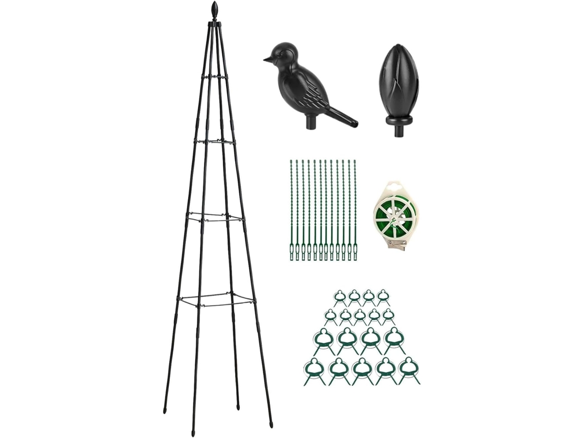 Treliça Externa para Plantas Trepadeiras, Às Intempéries, em Formato de A, Altura Ajustável de 160 Cm Auxílio para CHABERLU