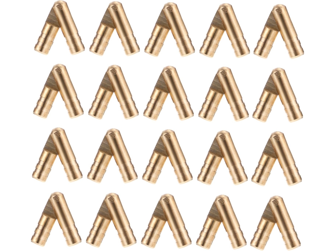 Conjunto De 20 Latão Para Conectar Caixas Joias E Madeira, Φ4×25mm