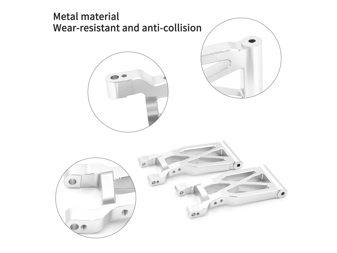 Braço Oscilante Traseiro De Metal Para Carro Off-road Wltoys 1/10 104001 Peças De Upgrade Substitui 1859
