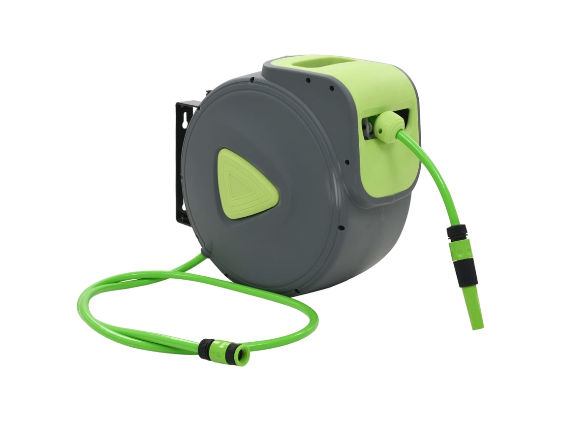 Water Hose Reel, Water Hose Reels Vidaxl Verde Polipropileno (30+2 M)