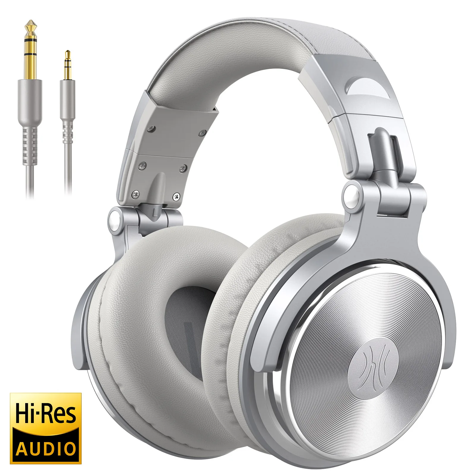 Fones De Ouvido Hifi De Estúdio, Com Fio, Para Dj, Monitoramento De Música E Jogos (cinza Prateado).