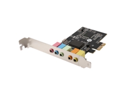 Placa de som Brilvibera PCIe x1 com chip CMI8738, placa de som estéreo de 5.1 canais de 32/64 bits com som estacionário integrado.