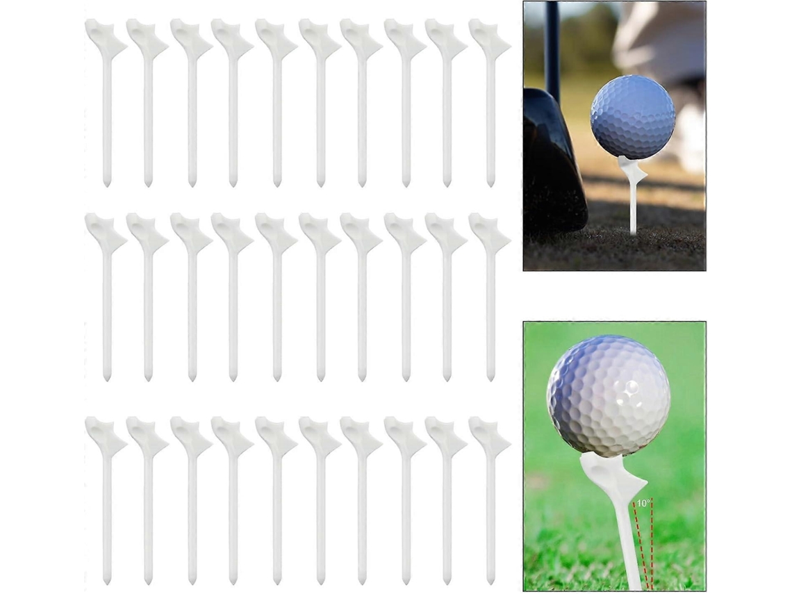 Lurelia Tee De Golfe 30 Tees De Golfe Flightpath, Tees De Simulador De Golfe De Plástico, De 10 Graus