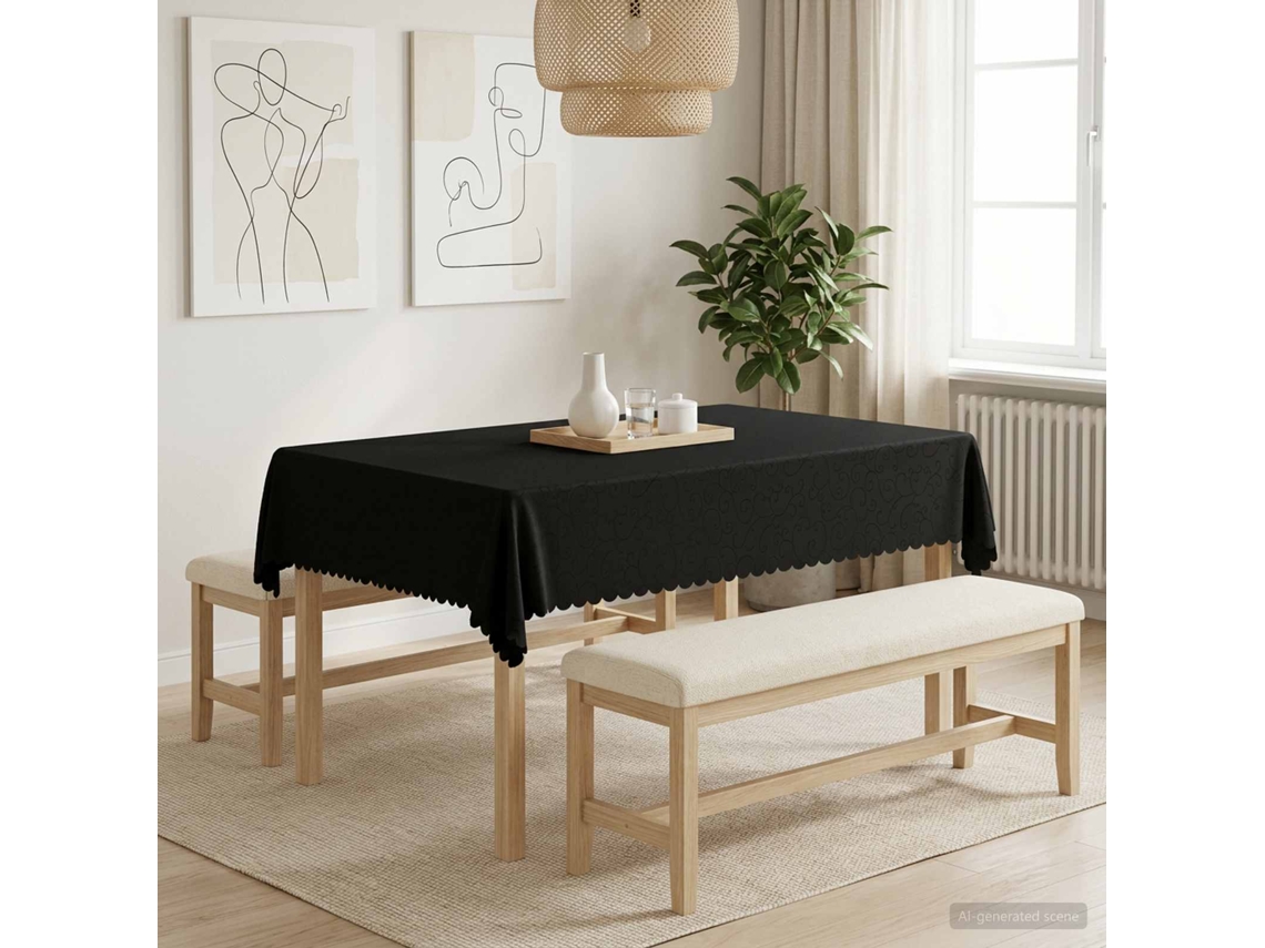 Vidaxl Toalha De Mesa Retangular Cinzento-escuro 140 X 160 Cm