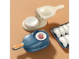 Mold De Massa Para Dumplings Manual Com Grip Confortável E Anti-deslizante, Tamanhos Variáveis, Material Polipropileno Azul