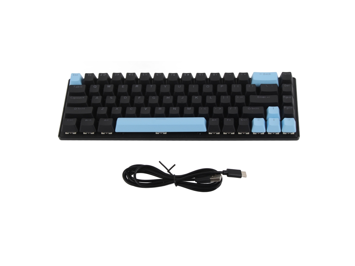 Teclado Mecânico LAXISCREED com 68 Teclas, retroiluminado RGB, com fio