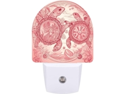 Luz Noturna em Formato Tartaruga com Design Animado, Luz Noturna LED com Sensor, Luz Noturna Branca E