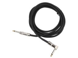 Cabo De Guitarra Com Conector Em Ângulo Reto 6, 35 Mm Para Amplificador De Áudio