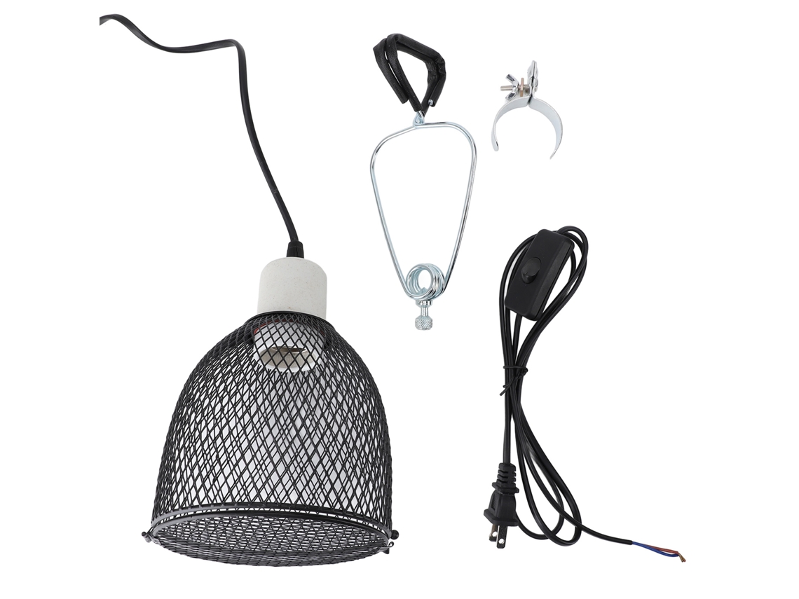 Base de Lâmpada de Aquecimento Anti Queimadura para Répteis, Ajustável, Plug US 110V