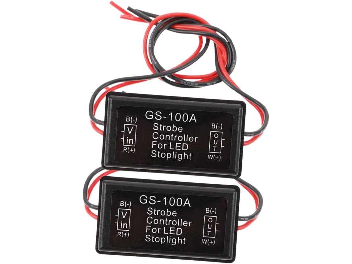 Controlador De Luz Freio Estroboscópica 12v 2a Para Carros, 2 Peças, Abs, Fácil Instalação, Alta Visibilidade Para