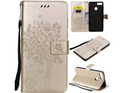Capa Huawei Y9 2018 HONGWE. Livro de Couro