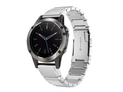 Lurelia Pulseira De Aço Inoxidável Garmin Quatix 5 Com Padrão Casco Tartaruga 22 Mm