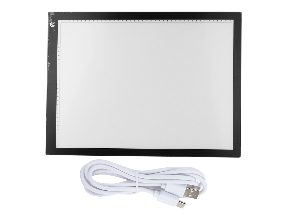 Tablet Digital De Painel De Luz Led Light Box Artcraft Para Traçado Com 3 Níveis De Dimming E Tipo C