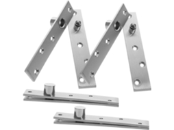 Conjunto de 4 Dobradiças Pivotantes em Aço Inoxidável com Ângulo Central para Portas SFUSHOS