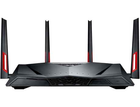 DSL-AC88U router sem fios Gigabit Ethernet Dual-band (2,4 GHz - 5 GHz) Preto, Vermelho