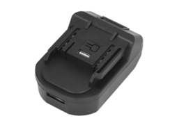PRIMEROX Adaptador de bateria ABS 18V para 21V com USB luz LED e proteção contra curto circuito | S/MARCA
