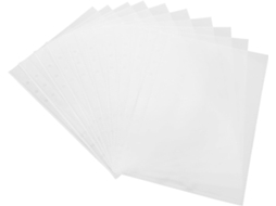 Protetores de PVC transparente Lurrose para pastas, bolsas para arquivos escolares e carteiras, pacote com 20 unidades.