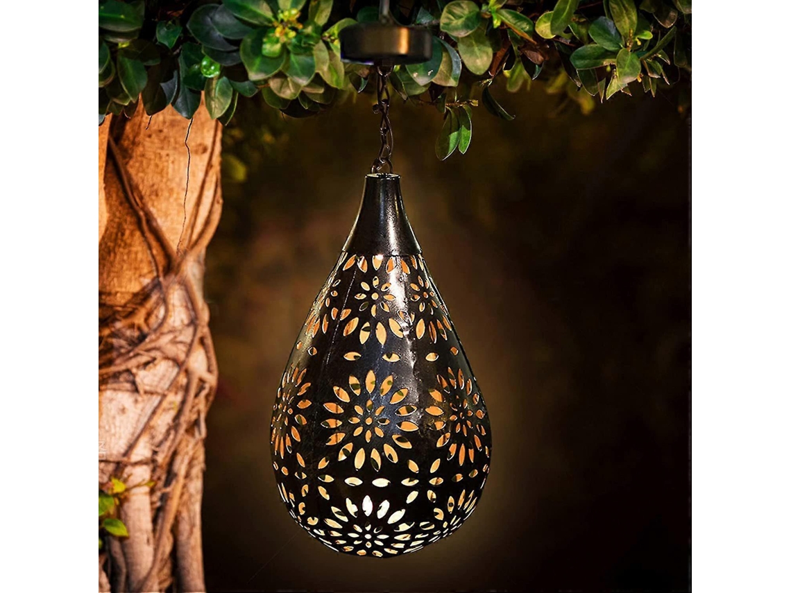 Luminária Solar Externa para Jardim, Modelo Daisy Iron Hanging Lamp, Cerca Led Projection Editioncjy 5 AQUAFORGE