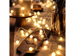 Bolas De Luzes Fada 10m Com 80 Leds, Luzes De Festa Para Exterior, Luzes Elétricas Ideais Para O Natal Em Ambientes Internos E Externos, Varandas