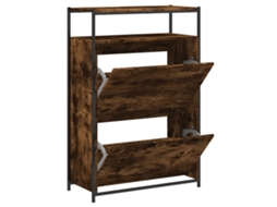 Shoe Cabinet, Shoe Cabinets Vidaxl Marrom Madeira Processada (n/a)