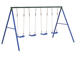 Outdoor Swing Set, Outdoor Swing Sets Vidaxl Azul Aço (n/a)
