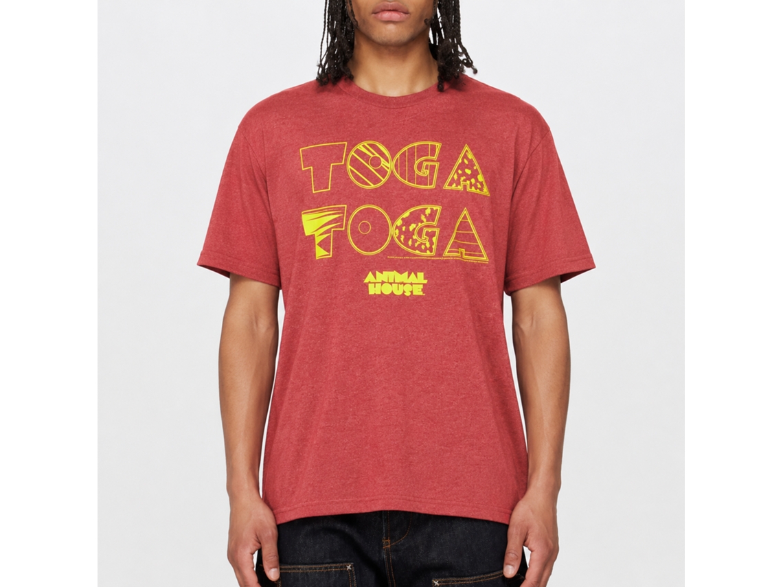 Rockinstone Animal House Movie Toga-2x Heather Red Adult T-shirt Size:m