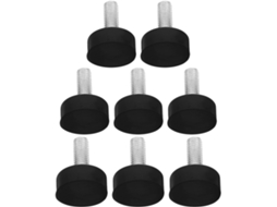 Pés De Borracha Antivibração Reforçados, Conjunto De 8 Peças Com Parafusos M8*25, Para Proteção De Pisos Móveis E