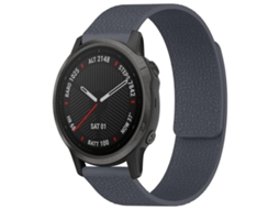 Bracelete para Garmin Fenix 8 / 7s / 6s / 5s Silicone Magnético Textura de Lichia Cinza XIAOMOYU (20mm)