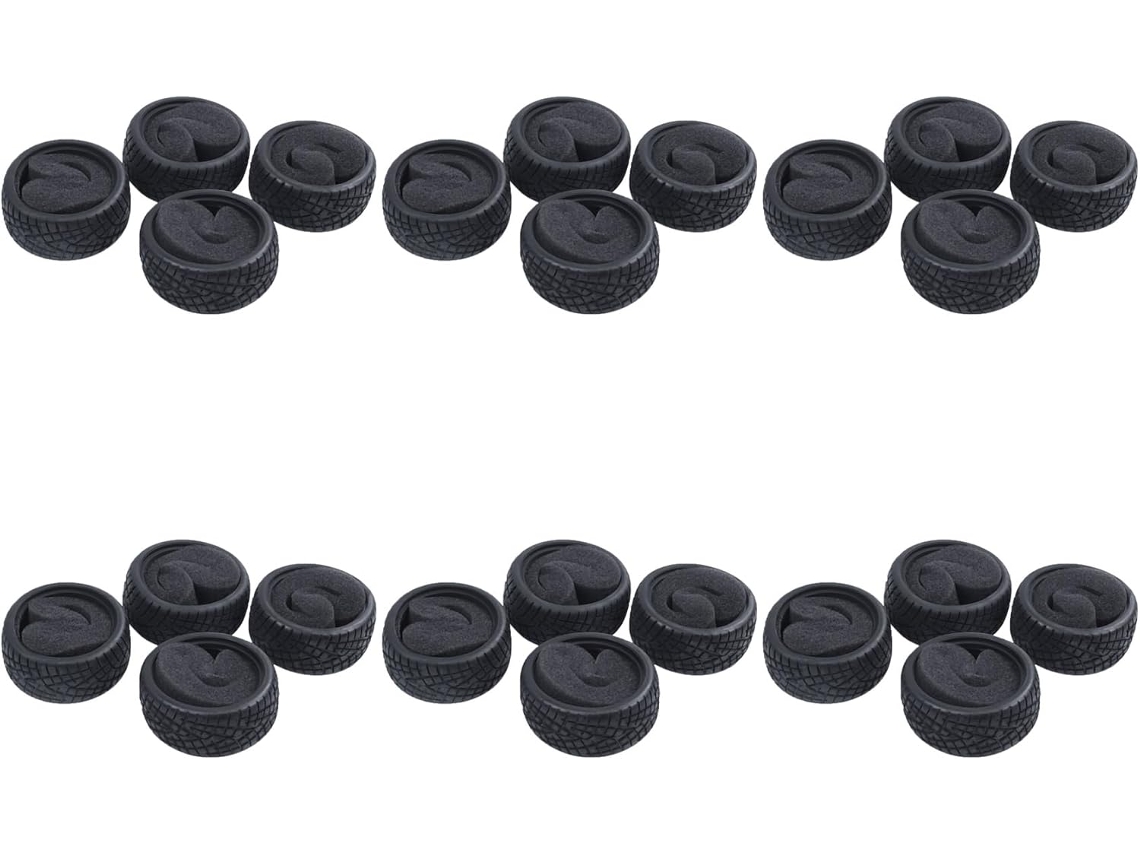 Pneu de Corrida SFUSHOS de Alto Desempenho para Carro Rc 1/10 com 24 Esponjas Modelo 8001