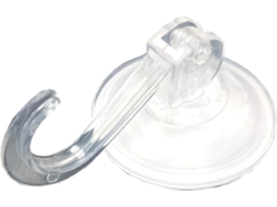Conjunto De 4 Ganchos De Ventosa Transparentes De 45 Mm