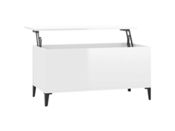 Mesa Centro Derivados Madeira Branco Brilhante MAISON EXCLUSIVE (90x44,5x45 cm)