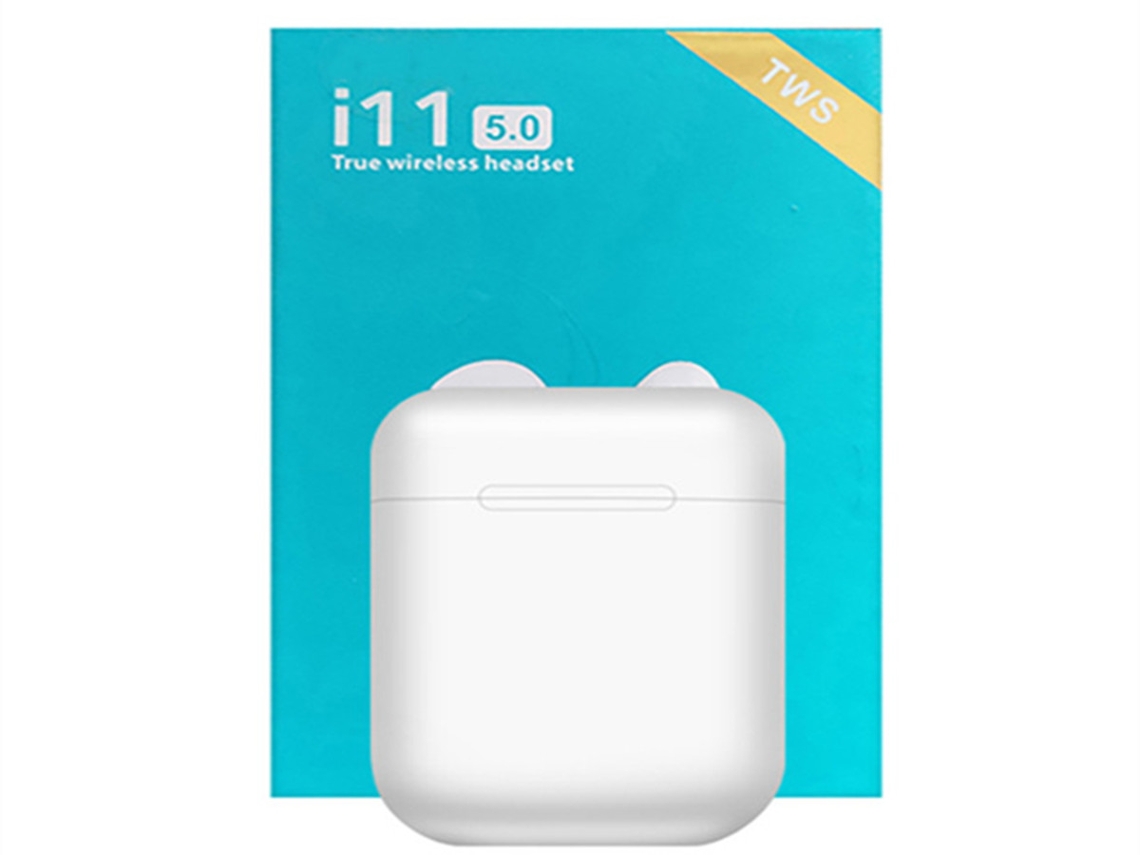 Auriculares Bluetooth True Wireless QIANAO i11 (In Ear - Microfone - Branco)