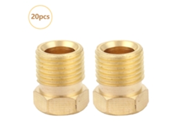 20 Peças De Acessório De Tubulação De Latão Npt Adaptador Rosca Conversor Pa-6 M10*1