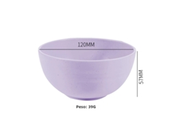 Tigela de Cozinha Ecológica de Plástico Sólido de 15 Cm , Roxa Pequena, com Grande Capacidade. MDUG (6 Polegadas)