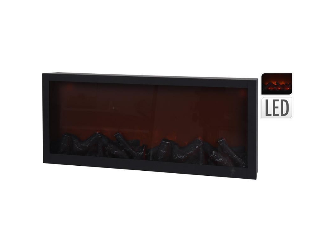 Caja luz led efecto leña 57x10x25 cm