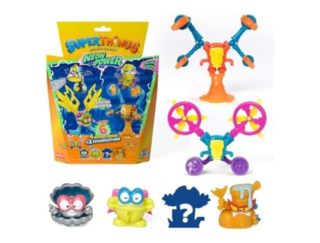 Superthings Neon Power Laranja Blister Pack 3 de 6 com 4 Figuras Série 11 Magic Boxmagicboxvolume