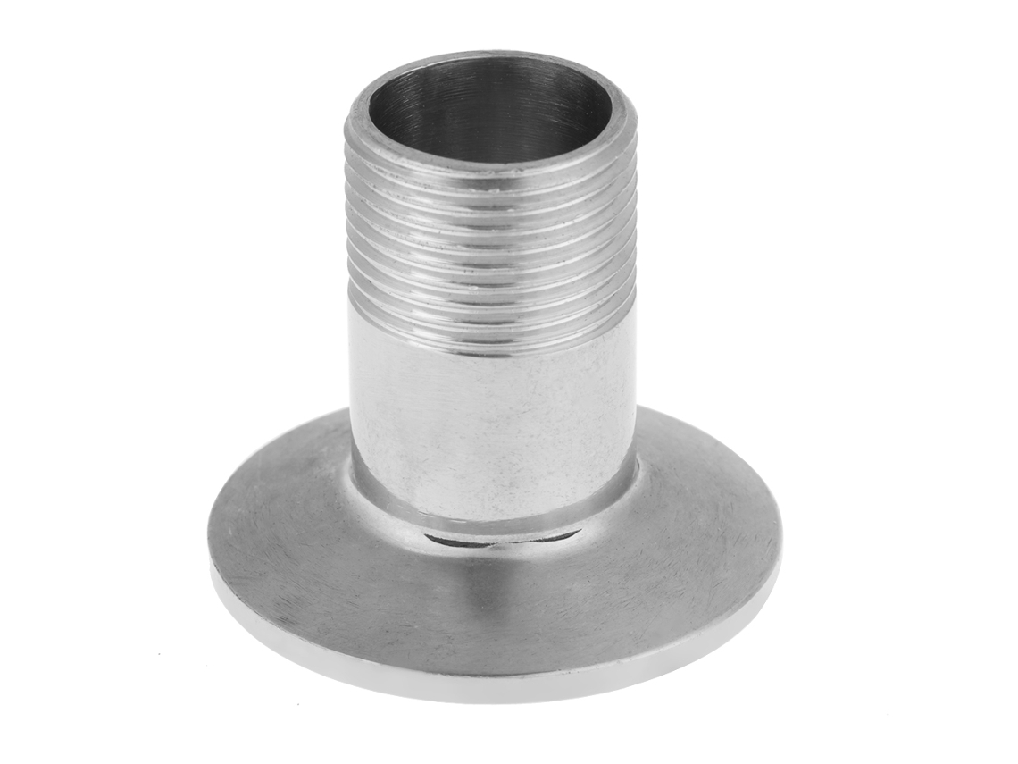 Acessório De Tubo Rosca Masculina Sanitário Aço Inoxidável 304 Tipo Clamp 1" Dn25