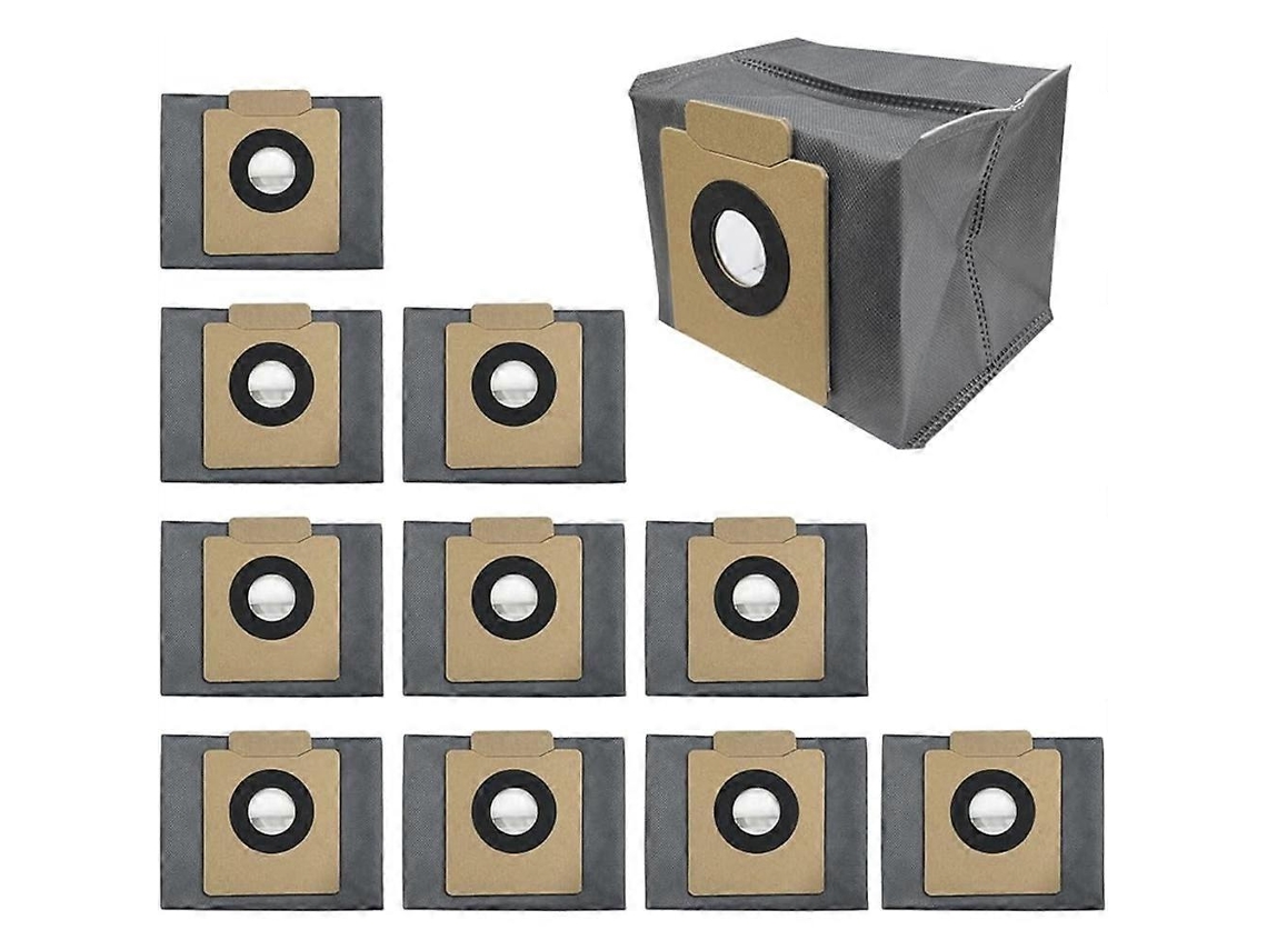 Pacote Com 10 Sacos De Pó X8 Pro Compatíveis Com O Aspirador Robô Eufy X8/x10 Pro, Sacos De Substituição De Grande Capacidade