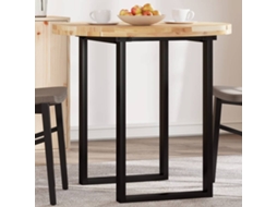 Vidaxl Tampo De Mesa Redondo Ø80x4 Cm Madeira De Acácia Maciça