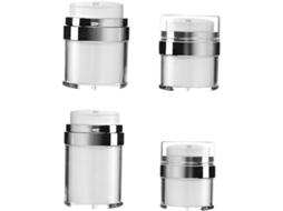 Conjunto De 4 Frascos Com Dispensador A Vácuo, Bomba Airless, 15ml-30ml-50ml-100ml, Para Cosméticos.
