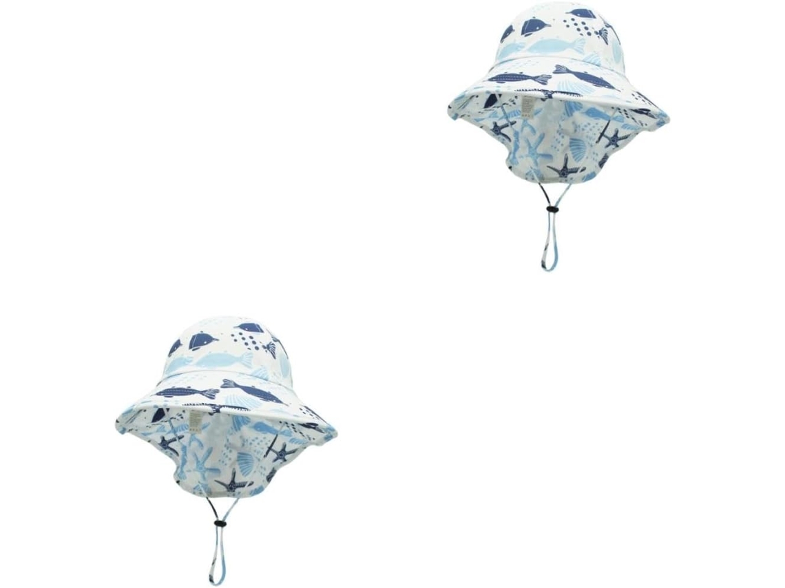 Conjunto De 2 Chapéus De Sol Infantis Portáteis
