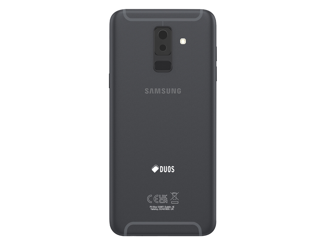 Tampa Traseira Original Para Galaxy A6 Plus Com Adesivo Integrado Preto Samsung